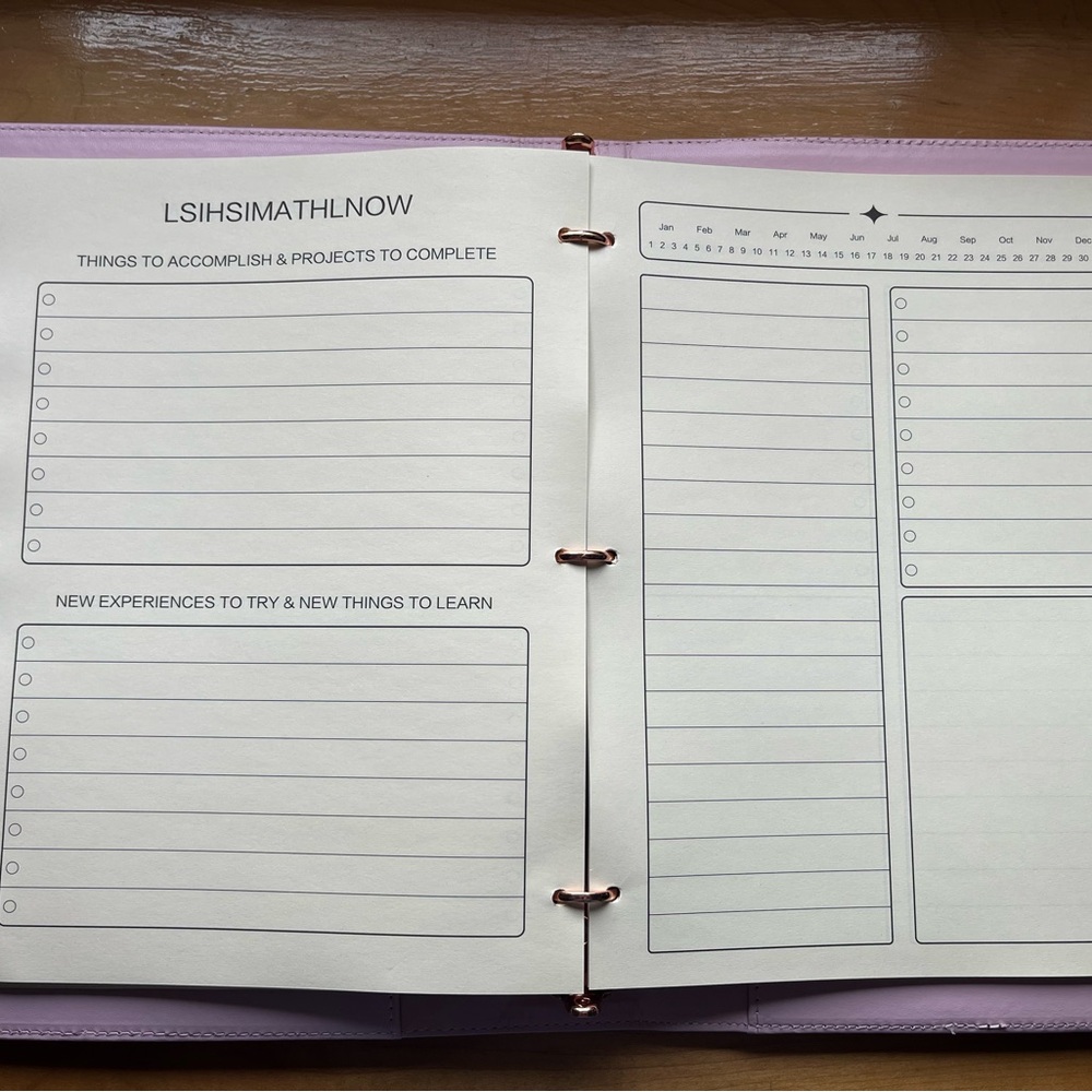 Checkered Folio Planner in Brown and Black - Professional Organizer - Picture 2 of 5